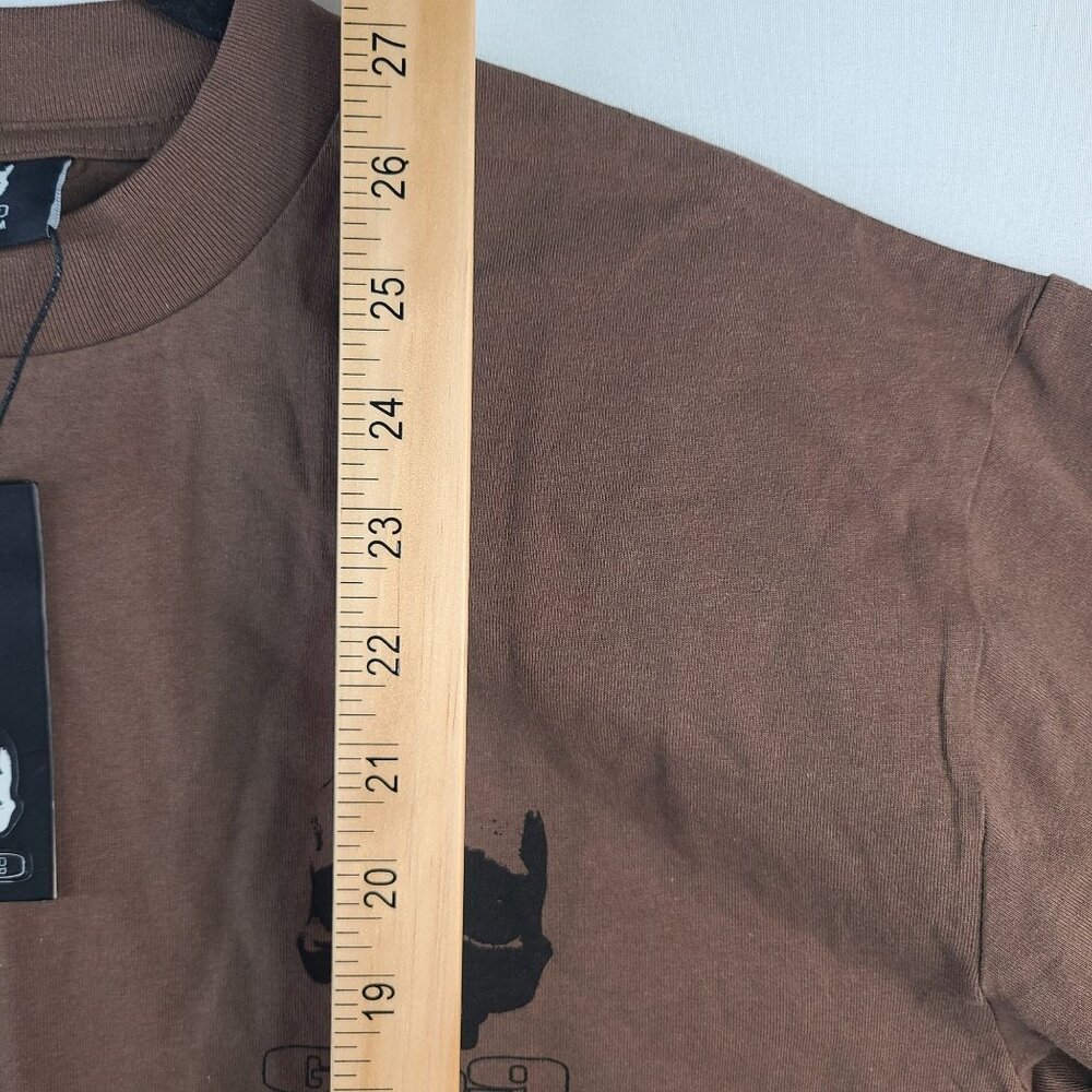 NWT G59 Brown Graphic T-Shirt Size Medium Cotton Skull Logo Streetwear Tee - Picture 5 of 7